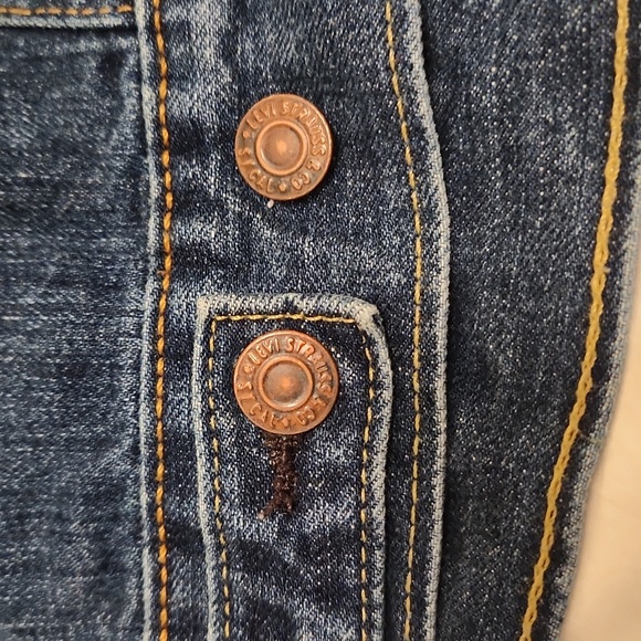 Levis Trucker Jacket Mens XL Blue Denim Jean Button Up Cotton Casual - Picture 6 of 9